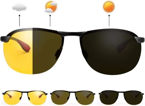 Miniatura 9 de YIMI Gafas de sol deportivas polarizadas fotocromáticas para hombre, mujer, ciclismo, pesca, conducción, protección UV400, lentes antirreflejos
