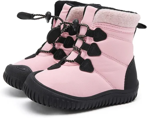Miniatura 92 de BMCiTYBM Botas de nieve de invierno para bebés y niños pequeños, de piel sintética, cálidas, antideslizantes, zapatos para primeros pasos