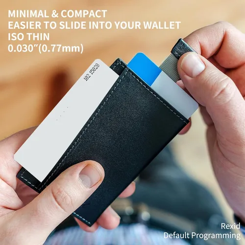 Miniatura 3 de Paquete de 5 tarjetas de proximidad ISO de PVC ISO RexID programadas por defecto para sistema de control de acceso, comparable al formato estándar