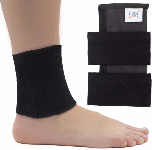 Miniatura 8 de CRS Cross Mangas de gel para tobillo. Un par de calcetines acolchados de primera calidad para amortiguar y proteger el tobillo, el pie y la pierna