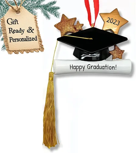 Miniatura 14 de Adornos de graduación personalizados 3D de la clase de 2025, adornos de árbol personalizados para 2025, regalos de graduación personalizados