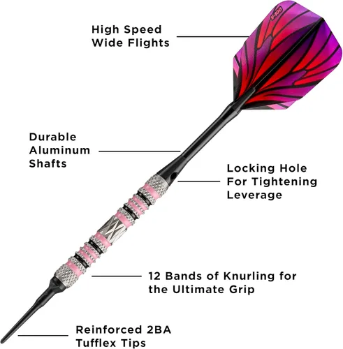 Miniatura 2 de Viper Wings - Dardos de punta suave 80% tungsteno