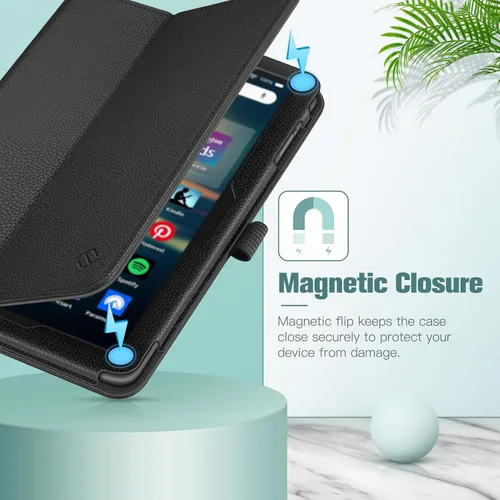 Miniatura 5 de Fintie - Funda de piel sintética con función atril para Amazon Fire HD 8 y Fire HD 8 Plus (10ª generación, versión 2020), color negro