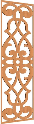 Miniatura 33 de 9 3/8"W x 24 3/8"H x 1/4"T Bellaire Decorativos Paneles de pared de madera calado, abedul