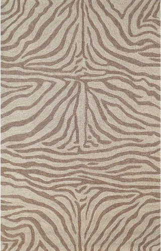 Miniatura 33 de Liora Manne Ravella - Alfombra duradera para interiores y exteriores, estabilizada a mano con rayos UV, tropical neutro, 5 pies x 7 pies 6 pulgadas