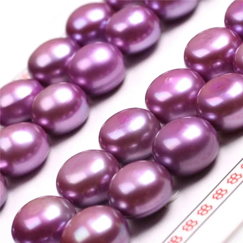 Miniatura 8 de 16 pares de perlas cultivadas de agua dulce de grado AAA para hacer aretes de joyería (negro)