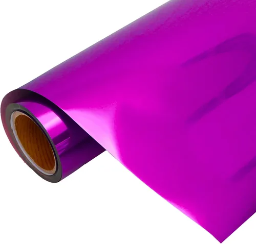 Threadart The Yard - Película de vinilo de transferencia de calor color fucsia metálico, rollo de corte personalizado de 20 pulgadas de ancho por