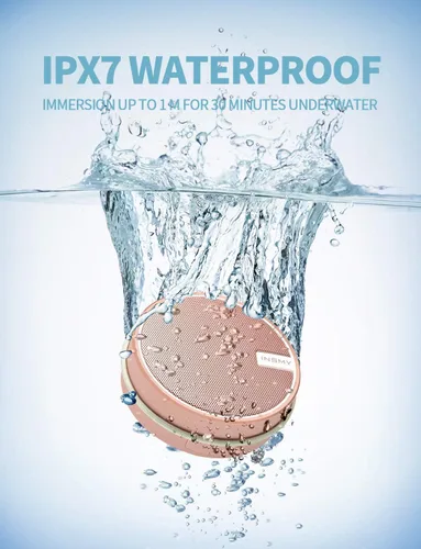 Miniatura 2 de INSMY C12 IPX7 Altavoz Bluetooth Impermeable para Ducha, Altavoz Pequeño Portátil, Altavoces Bluetooth Inalámbricos Sonido Fuerte y Claro Compatible