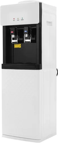 Miniatura 12 de Dispensador de enfriador de agua de carga superior para botellas de 5 galones, enfriador de agua de pie negro con 3 ajustes de temperatura y bloqueo