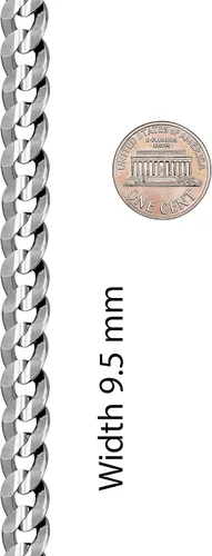 Miniatura 25 de LIFETIME JEWELRY Collar de cadena de eslabones cubanos chapado en oro de 24 quilates para hombres y mujeres (0.236 in y 0.374 in)