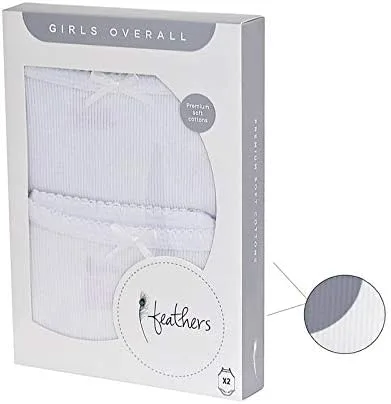 Miniatura 2 de Feathers Body de 100 % algodón súper suave para niñas, paquete de 2