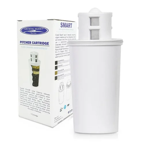 Miniatura 20 de Crystal Quest Cartucho de jarra de filtro de agua alcalinizante, filtración avanzada para agua limpia y saludable, mejora la mineralización, diseño