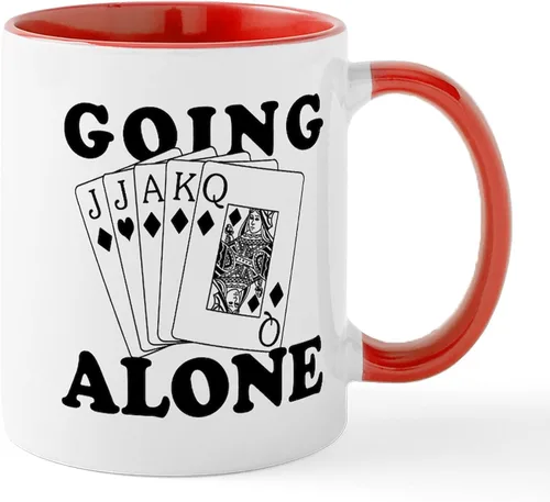 Miniatura 62 de CafePress Euchre Champ Mugs Taza de café de cerámica de 11 oz (11.0 fl oz)