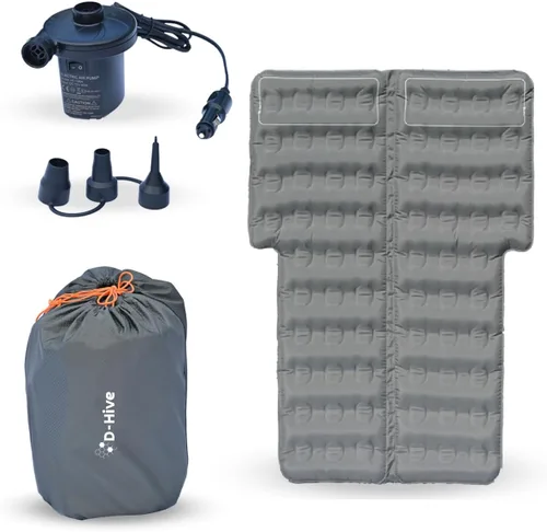Miniatura 6 de D-Hive Colchón de Aire SUV de Durabilidad Inmejorable para Acampar en Automóvil, Tela Oxford 300D Extra Gruesa Duradera, Configuración Rápida