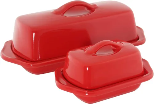 Miniatura 11 de Chantal Mini plato de mantequilla cubierto de cerámica, 5 pulgadas, gris desteñido