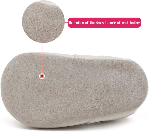 Miniatura 3 de Zapatos de cuna con borla y suela suave para bebés y niños pequeños