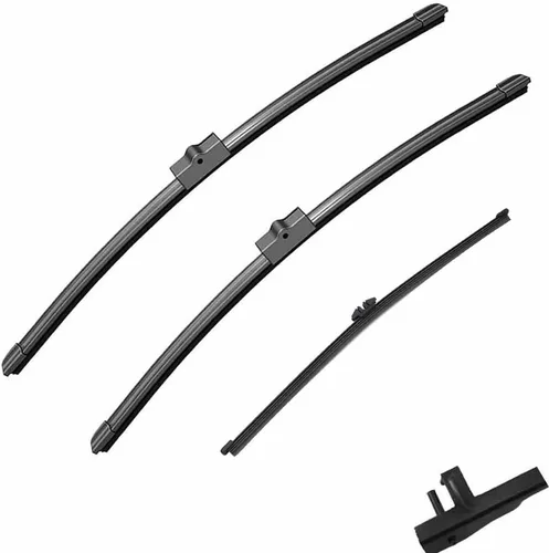 Miniatura 8 de Compatible con BMW Serie 5 F10 F11 F07 GT 2010 – 2016 520d 535i - Escobillas del limpiaparabrisas delantero y trasero del automóvil, accesorios