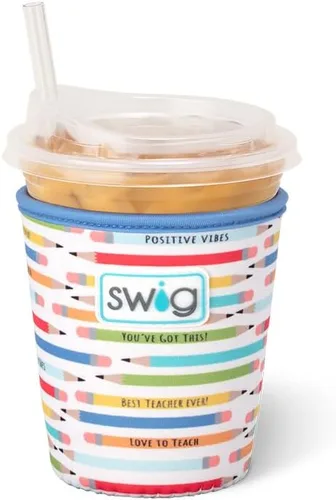 Miniatura 43 de Funda Swig Life para taza de café helado pequeña, funda estándar de 22oz para taza de café helado con asa, funda aislante de neopreno para mantener