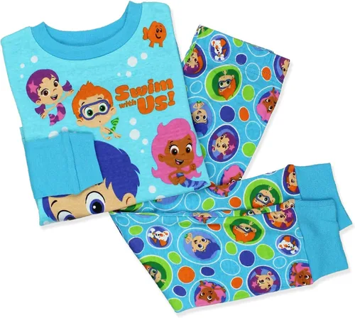 Miniatura 4 de Bubble Guppies Conjunto de pijama de algodón de 2 piezas de manga larga para niño