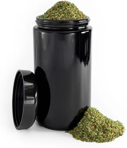 Miniatura 10 de Infinity Jars - Tarros de vidrio herméticos UV de 500 ml (17 fl oz) con bloqueo de olores, antiestáticos, recipientes bloqueadores de luz