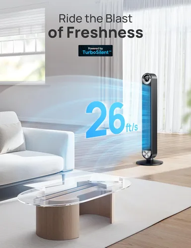 Miniatura 6 de Dreo - Ventiladores inteligentes de torre para el hogar, ventilador oscilante de 90° para dormitorio, control de voz, temporizador de 12H