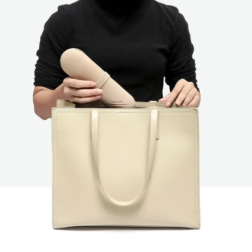Miniatura 2 de Soporte para brochas de maquillaje de viaje, estuche organizador de maquillaje, bolsa de cosméticos, organizador de artículos de tocador, bolsa Nogal