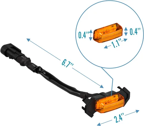 Miniatura 7 de Seven Sparta 4 luces LED para parrilla con adaptador de fusible compatibles con parrilla delantera Toyota Tacoma TRD Pro OEM 2016-2023