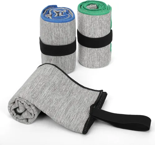 Paquete de 3 toallas de gimnasio de microfibra de secado rápido para hombres y mujeres, equipo de entrenamiento para el sudor corporal, deportes, 3