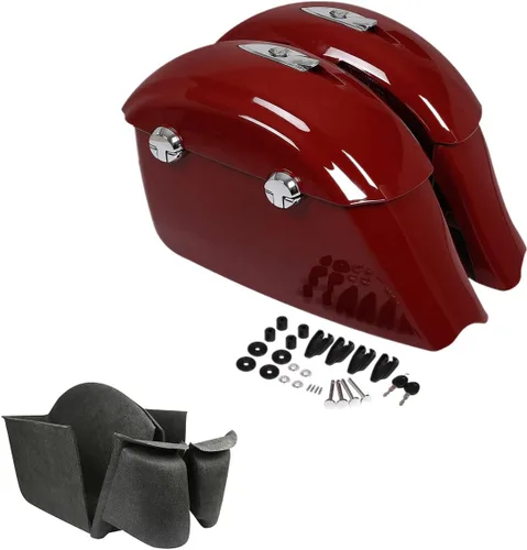Miniatura 21 de Bolsa de Sillín TCMT con Cierre Electrónico Compatible con Indian 2015-2025 Roadmaster 2016-2025 Springfield 2014-2018 Chieftain 2018-2020 Chieftain