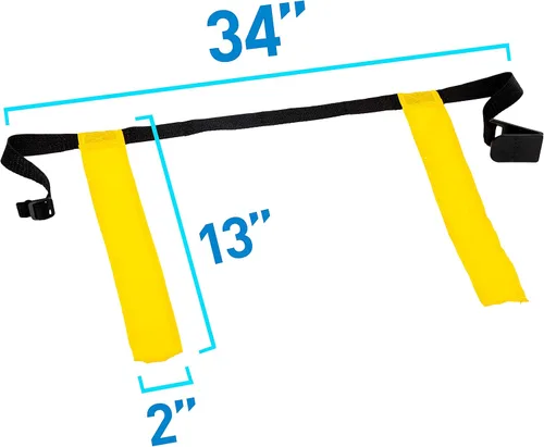 Miniatura 2 de Franklin Sports Flag Football Set - 8 Player Youth Flag Football Belts - Adjustable Belts + Field Marker Included - 4 v 4 Set