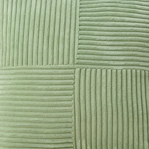 Miniatura 7 de HAUSSY Juego de 2 fundas de almohada decorativas de color verde salvia de 24 x 24 pulgadas, fundas de cojín de pana rayada suave y sólida, fundas