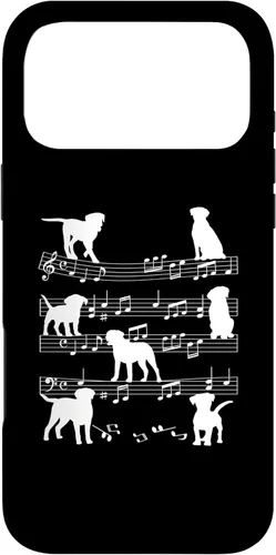 Miniatura 21 de iPhone 11 Músico Perro Jugando en Notas Musicales Amante de la Música Piano Case