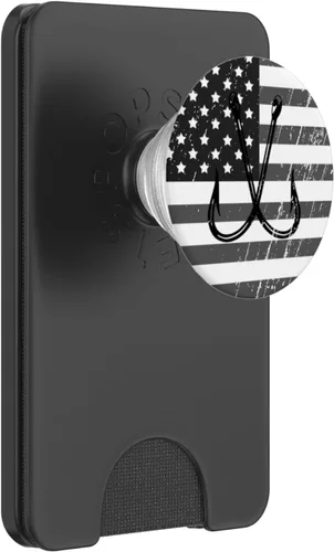 Miniatura 7 de Gancho de pesca Popsocket bandera estadounidense – PopSockets Grip y soporte para teléfonos y tabletas