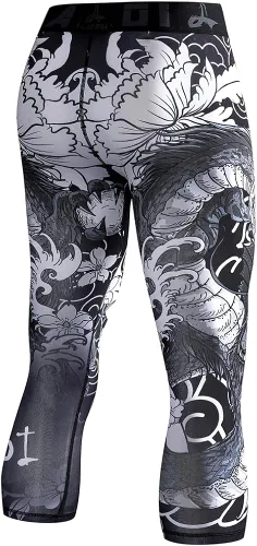 Miniatura 4 de LAFROI Leggings de compresión 34 para hombre con Pcoketsin bolsillo-YSK10