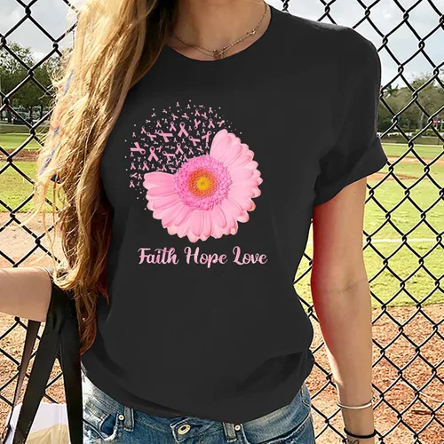 Miniatura 52 de Camisetas de manga corta con estampado de corazón para mujer, camisetas de ajuste regular, linda y divertida, ropa de regalo 2023