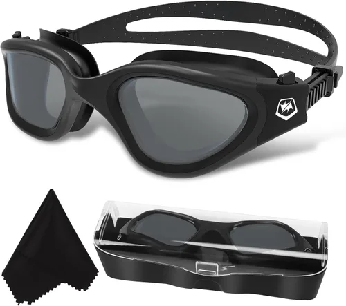 Miniatura 12 de WIN.MAX - Goggles de natación polarizados, antivaho, antirrayos ultravioleta, sin filtraciones y con visión clara para hombres, mujeres, adultos