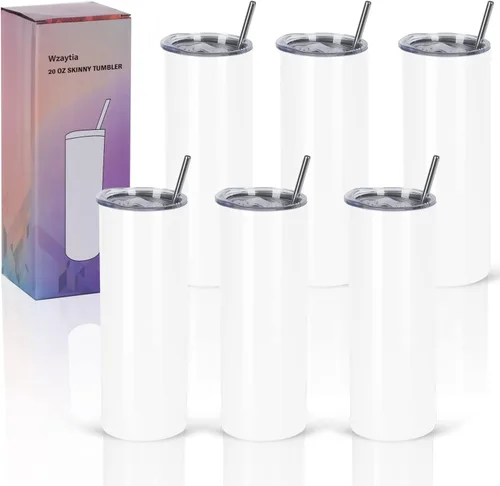 Miniatura 12 de Paquete de 4 vasos delgados de 20 onzas, juego de vasos delgados de acero inoxidable en caja de regalo individual, 20 onzas de capacidad, vaso