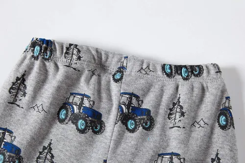 Miniatura 5 de KikizYe Conjunto de pijama para niños pequeños y grandes, pijama 100% algodón