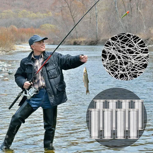 Miniatura 7 de Hilo de pesca de nailon elástico invisible Magic Fishing Line Hilo de cebo de pesca 0.008 in de longitud 656 pies por carrete Línea de pesca