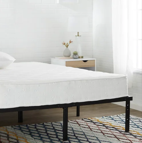 Miniatura 5 de Amazon Basics - Base de cama robusta y antideslizante de plataforma tamaño individual con almacenamiento, soporte de listones de acero, sin ruido