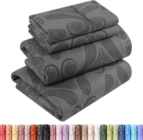 Miniatura 18 de Utopia Bedding - Juego de sábanas, tamaño individual, microfibra cepillada, suaves, esquinas profundas, incluye 1 encimera, 1 bajera y 1 fundas