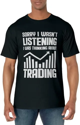 Camiseta de Bull Market de Bolsa de Valores Sorry I Wasn't Listening, Negro, S