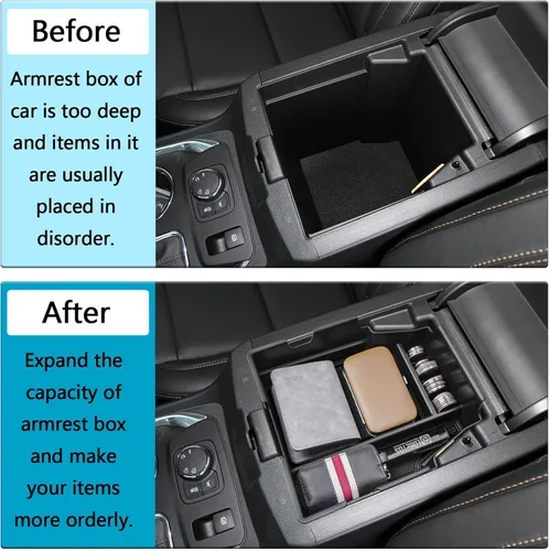 Miniatura 5 de EDBETOS Bandeja organizadora de consola central compatible con accesorios Chevy Traverse 2018 2019 2020 2021 2022 2023 Interior secundario