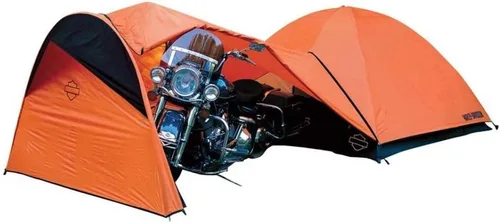 Miniatura 2 de Harley-Davidson Tienda de campaña domo con almacenamiento para motocicleta, naranja HDL-10010A