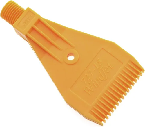 Miniatura 2 de Boquilla plana E-outstanding naranja de 1/4 de pulgada rosca macho ABS de un solo orificio Boquilla de chorro plano para soplado de aire