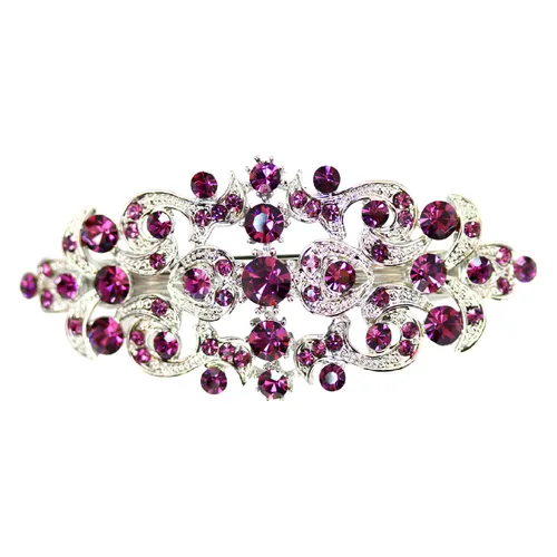 Miniatura 29 de Faship Precioso pasador floral de cristal AB Rhinestone