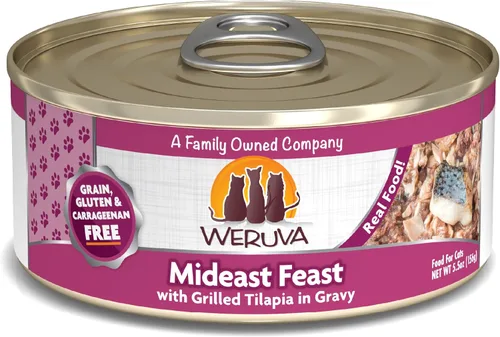 Miniatura 39 de Weruva Asian Fusion - Comida clásica para gatos, fusión asiática con atún y shirasu en salsa, lata de 5.5 onzas (paquete de 24)