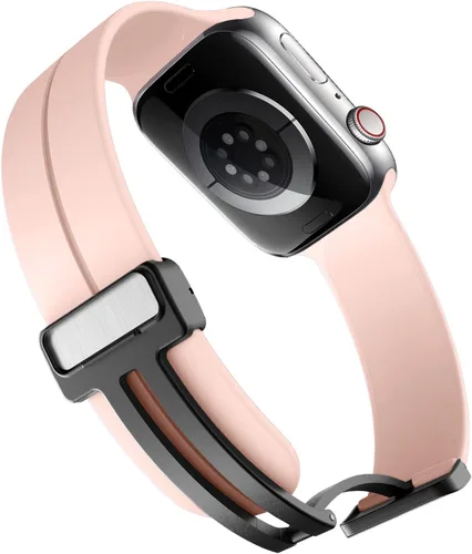 Miniatura 4 de Correa magnética para Apple Watch Ultra/2 de 1.929 in, 1.772 in, 1.732 in, 1.811 in, 1.654 in, 1.614 in, 1.575 in, correa de silicona deportiva