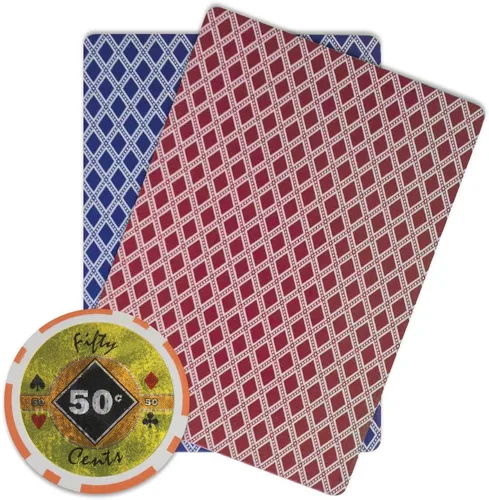 Miniatura 3 de Brybelly Black Diamond Poker Chip - Compuesto de arcilla pesada de 0.49 oz, paquete de 50 ($0.50 naranja)