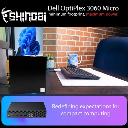 Miniatura 5 de Dell Micro PC OptiPlex 3060 Intel Core i3-8100T 8 GB de RAM NVME de 256 GB Windows 11 Pro Wi-Fi+ BT Mini computadora de escritorio